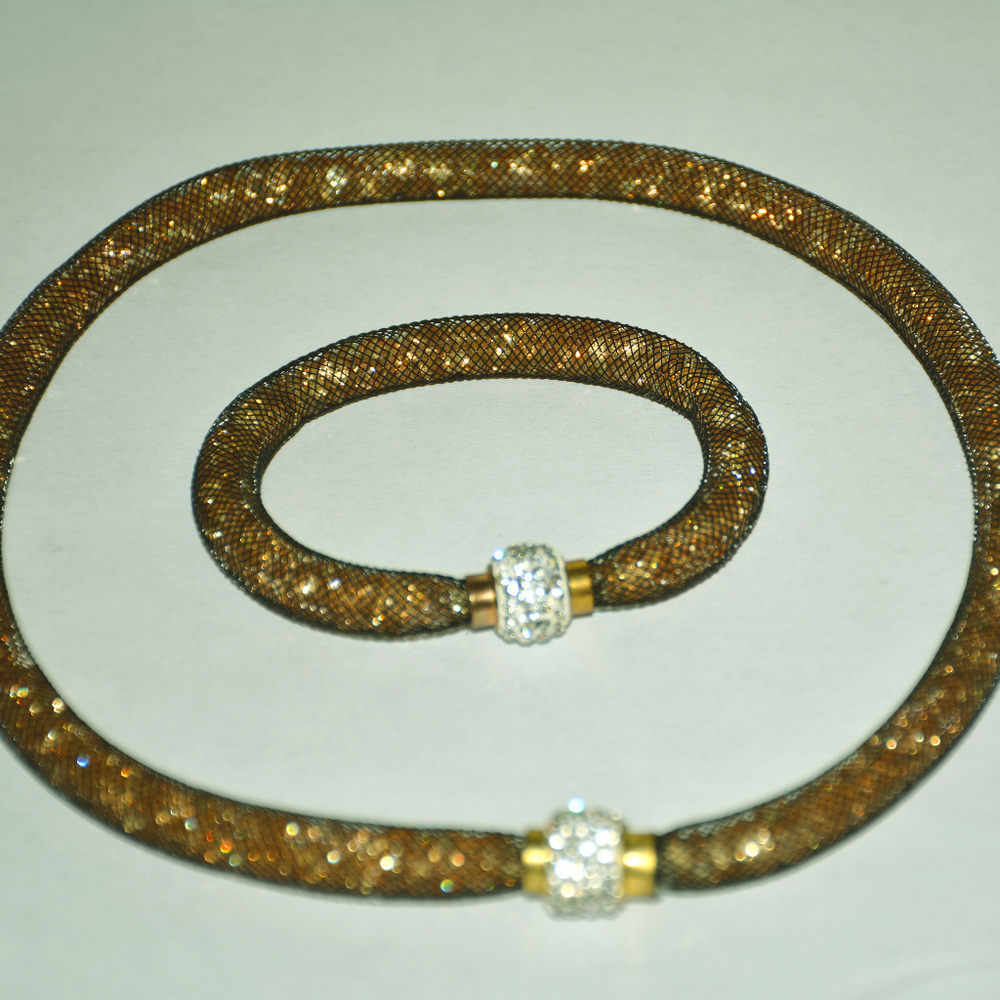 Swarovski crystals set - necklace and bracelet